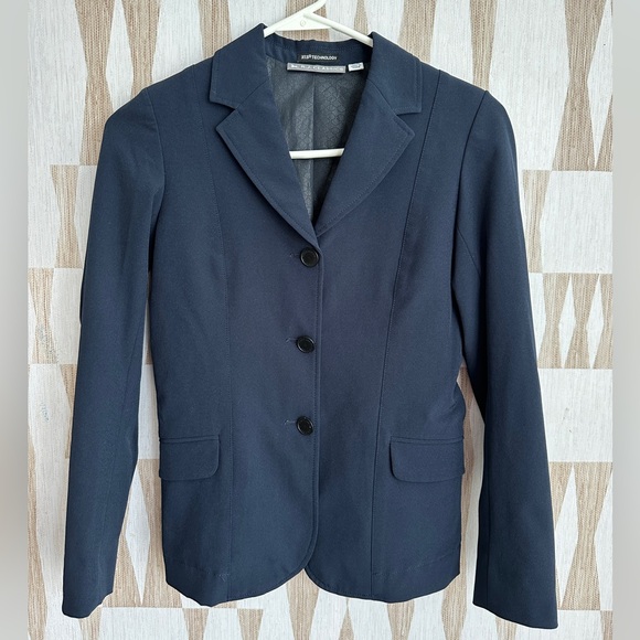 R.J. Classics Girls Skylar JR Horse Show Coat Navy, Sz 12, equestrian hunter - Picture 1 of 2